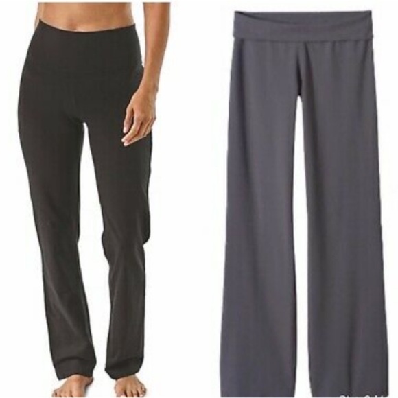 Patagonia Pants - Patagonia Serenity Fold Over Straight Leg Pants Gray Tall Large